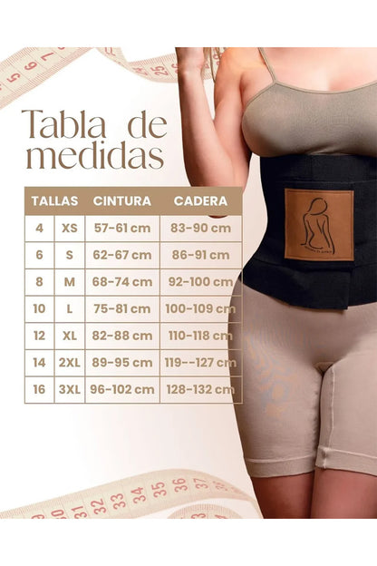 CINTURILLA RELOJ DE ARENA · TRES BANDAS